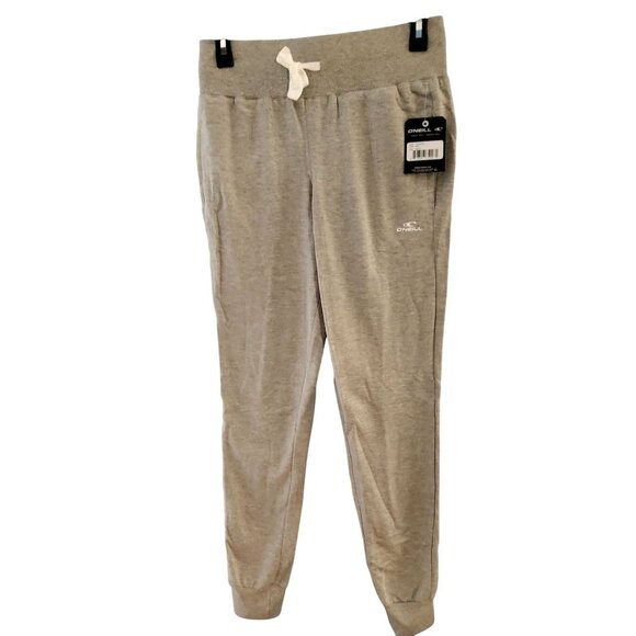 O'Neill Pants - ONeill XS Gray Jogger Sweatpants 60% Cotton 40% Polyester Lightweight Womens Lou